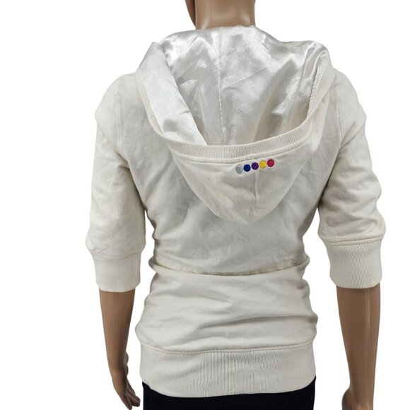 Coogi Girls Multicolor Embroidered Hoodie Jacket With Drawstring Waist Large - Picture 4 of 15